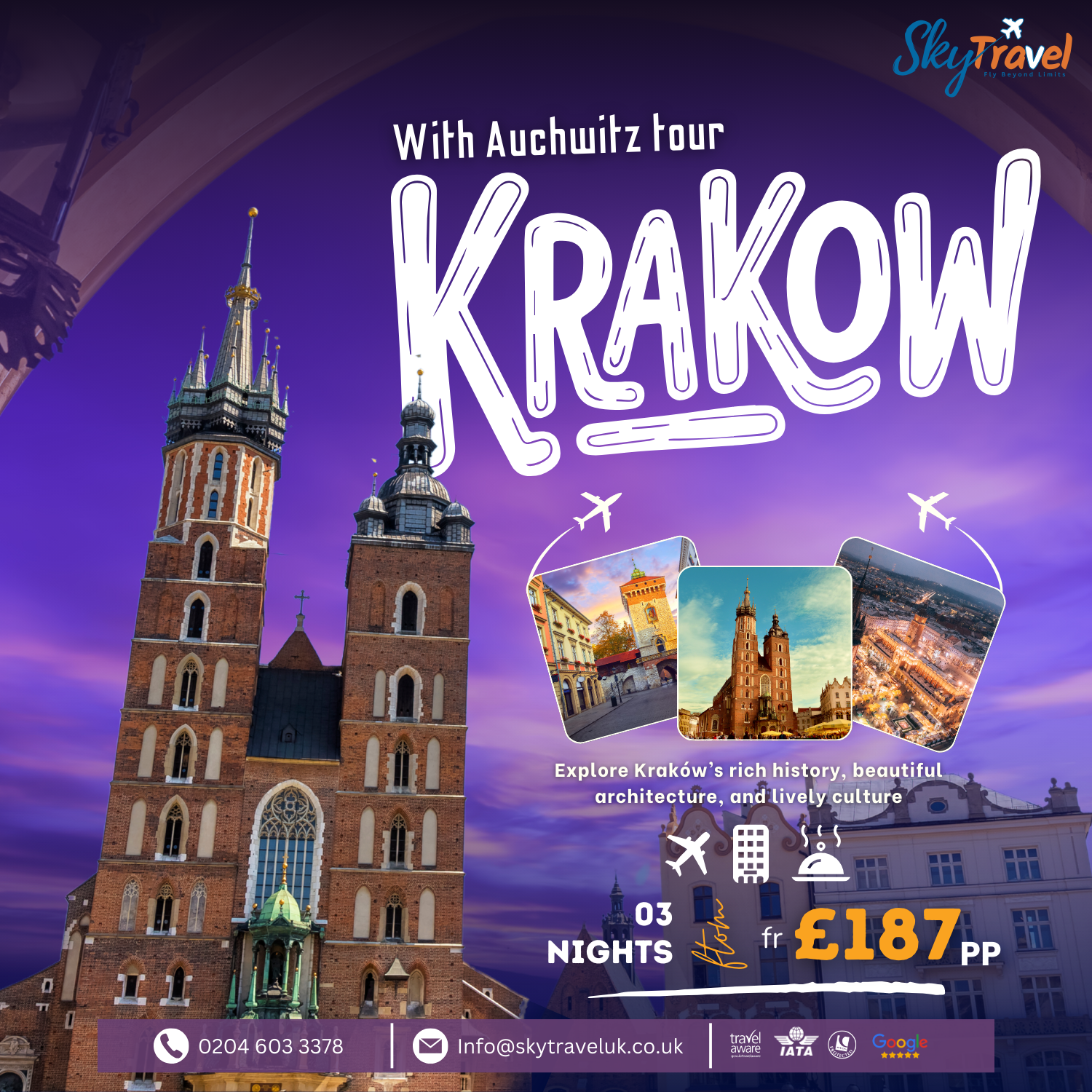 KRAKOW WITH  AUSCHWITZ TOUR 😍 